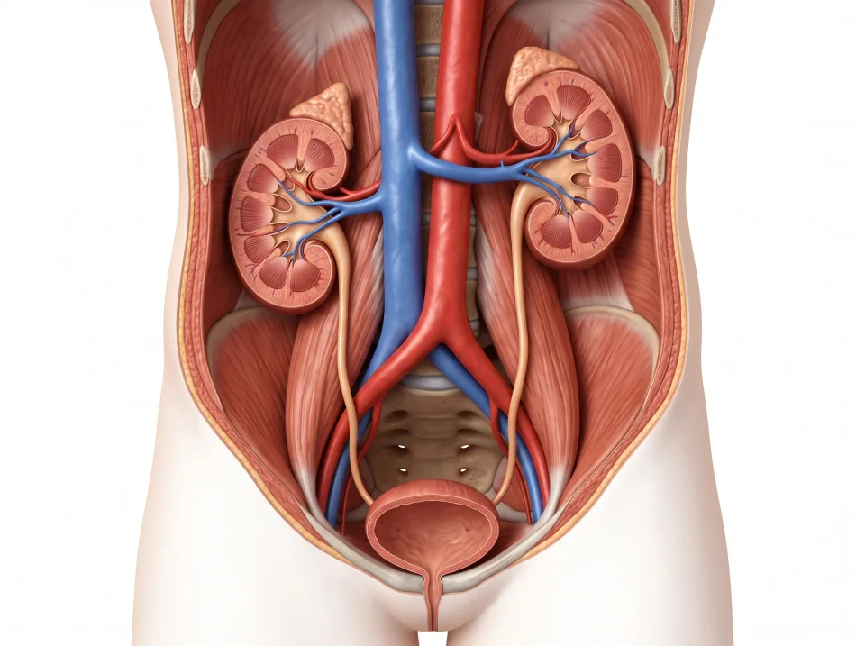 Anatomical reference illustration. The accompanying location and function describe the selected structure.